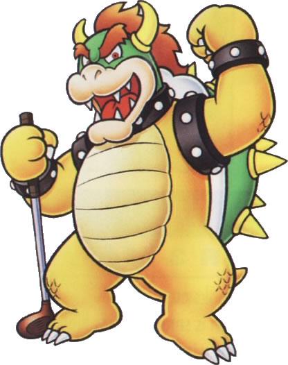 Bowser With Golf Club