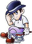 Gene Yuss With Hat And Golf Club