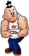 Tiny Showing Muscles