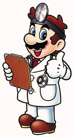 Dr Mario with thumbs-up