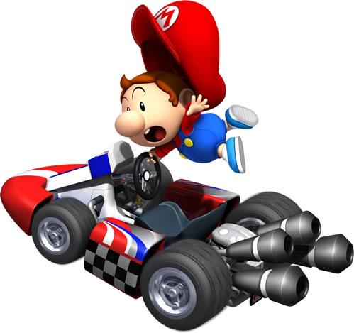 Baby Mario Driving Kart