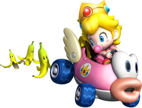 Baby Peach In kart