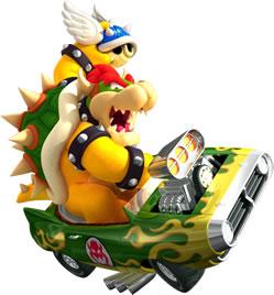 Bowser Driving Car