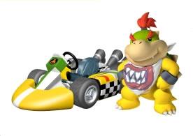 Bowser Jr Next To His kart