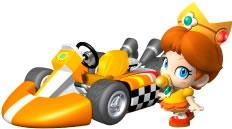 Baby Diasy Next To Her kart