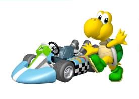 Koopa Next To His Kart