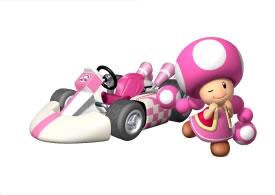 Toadette Next To Her Kart
