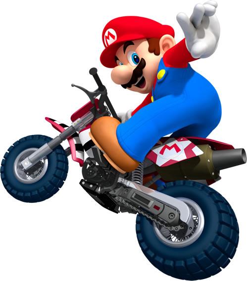 Mario Tricking On Motorcycle