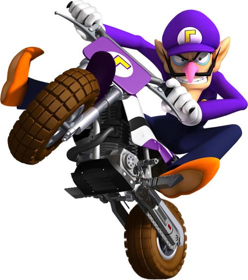 Waluigi On Motocycle