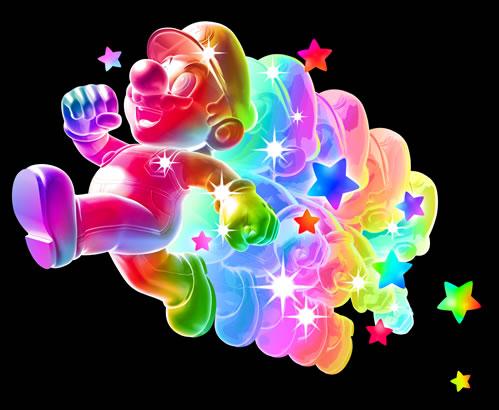 Rainbow Mario Running