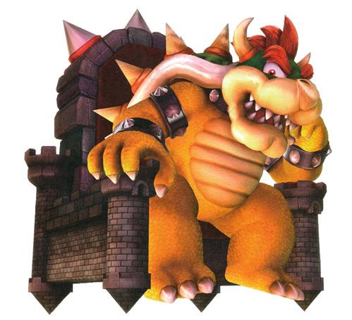 Bowser Sitting on Throne