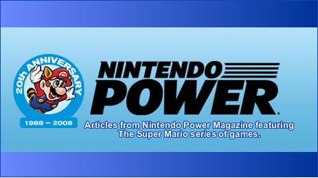 Nintendo Power Articles relating to the Super Mario series