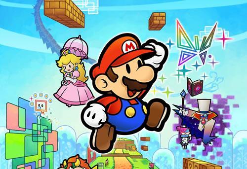 Artwork featuring Mario and Peach